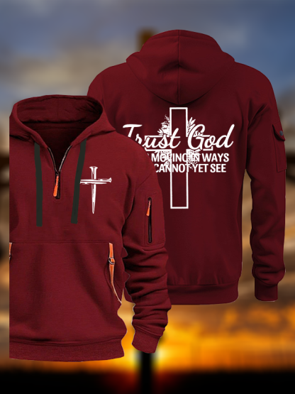 Trust God Jesus God Christian Zipper Hoodies