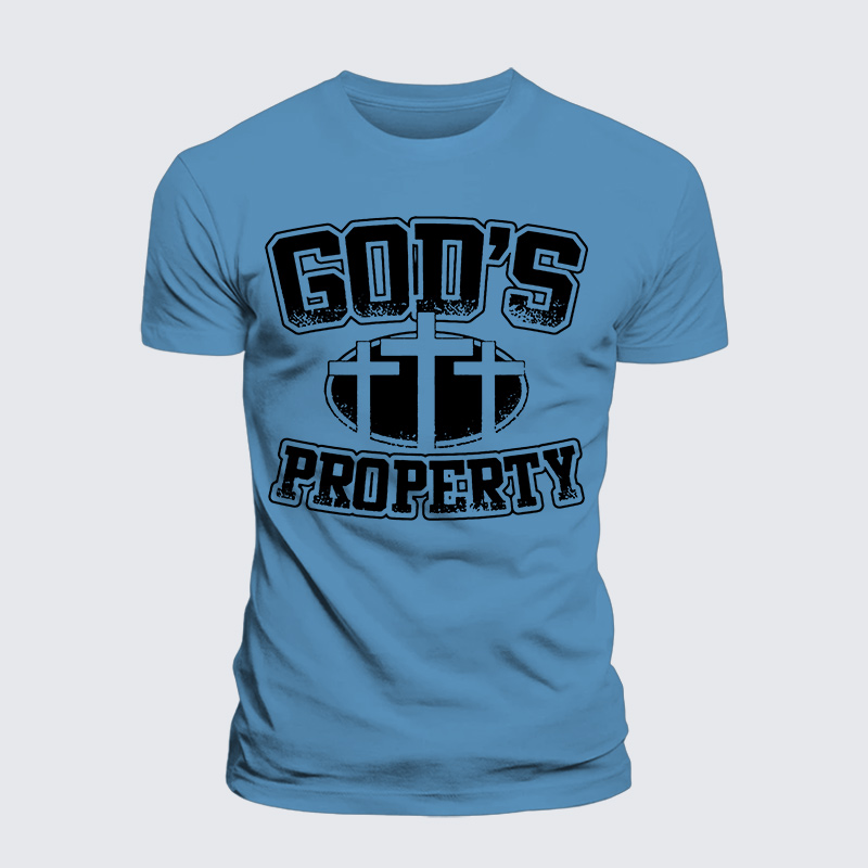 Property Of God Jesus God Christian Premium Mercerized Cotton Tee