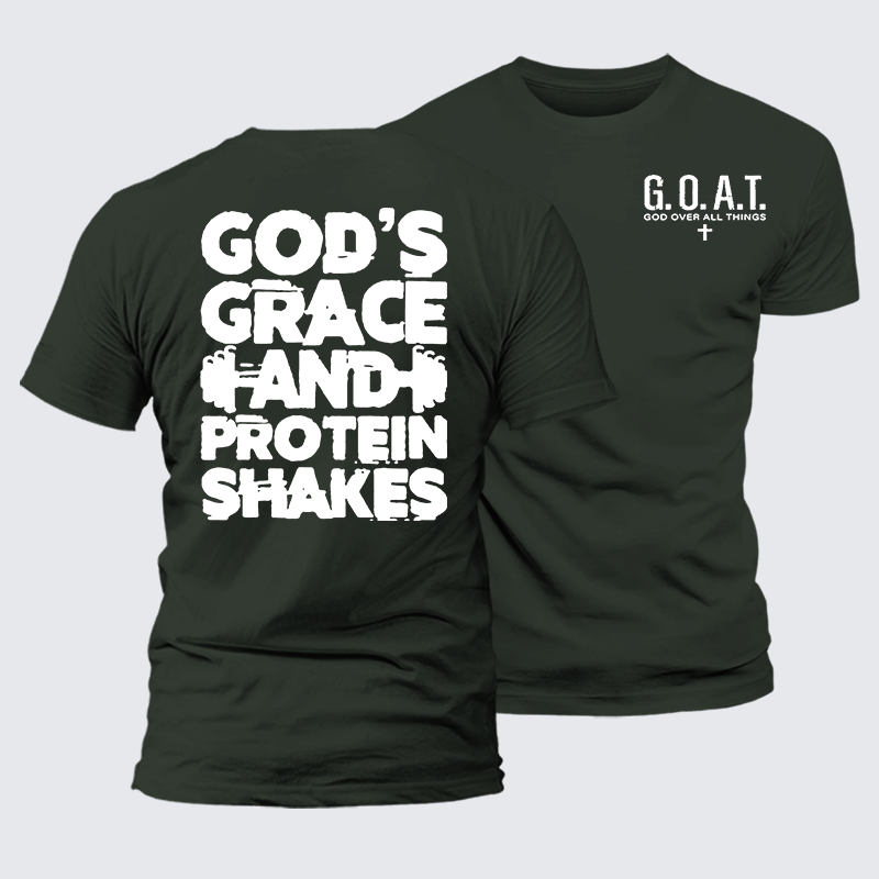 Gym Faith Jesus God Christian Premium Mercerized Cotton Tee