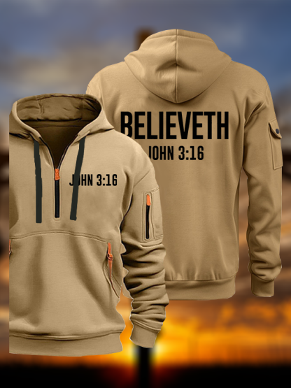 Believeth Jesus Jesus God Christian Zipper Hoodies