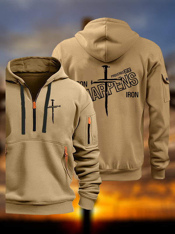 Iron Sharpens Jesus God Christian Zipper Hoodies