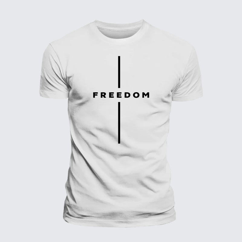 Freedom Is Not Free Jesus God Christian Premium Mercerized Cotton Tee