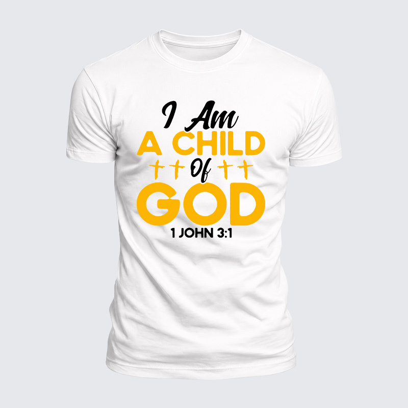 Child Of God Jesus God Christian  – Luxe Mercerized Interlock Cotton Tee