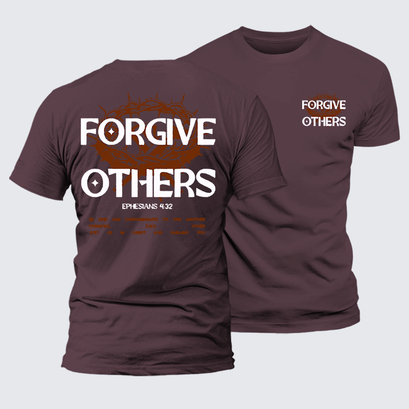 Forgive Others Jesus God Christian Premium Mercerized Cotton Tee