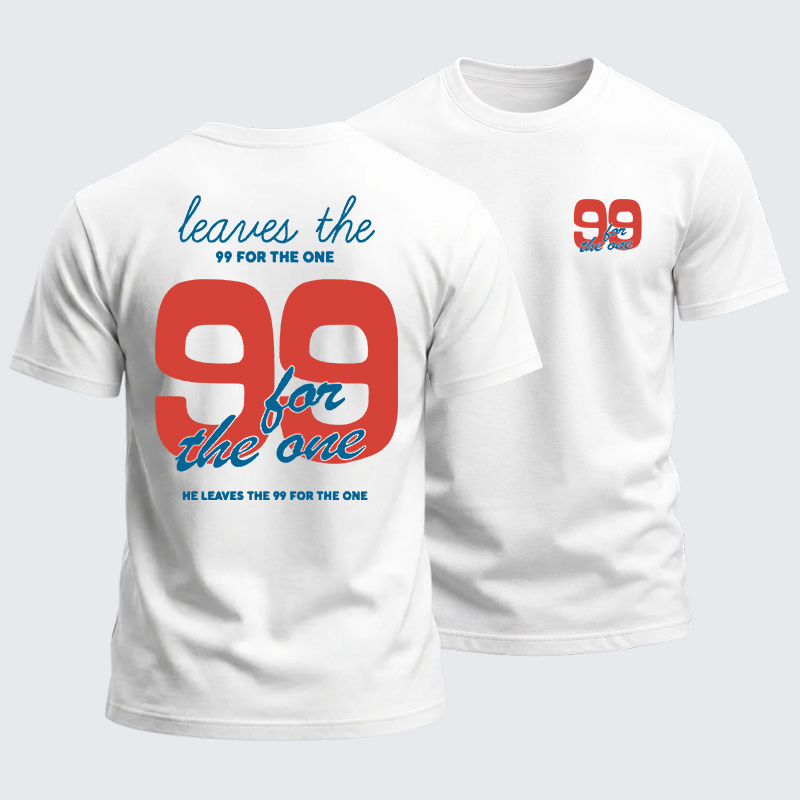 Heavyweight Cotton Tee - Leaves The 99 For The One