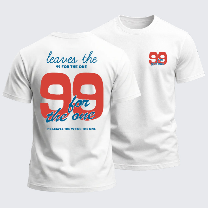 Heavyweight Cotton Tee - Leaves The 99 For The One