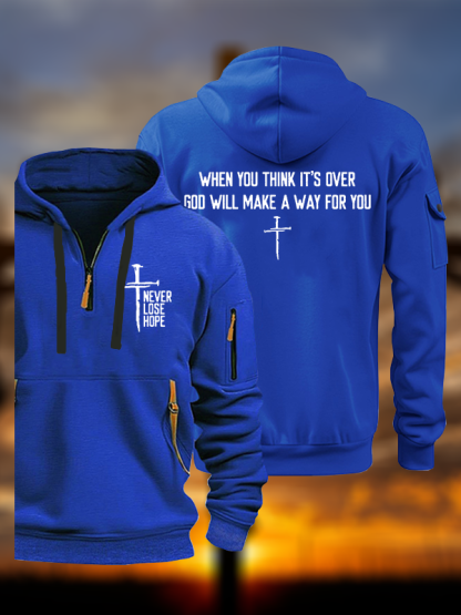 Never Lose Hope Jesus God Christian Zipper Hoodies