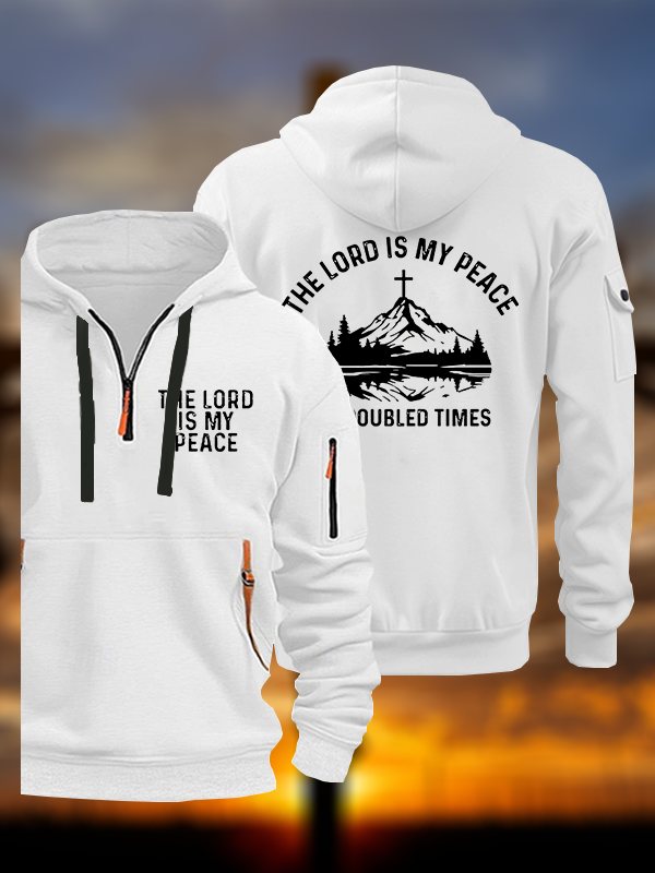 The Lord Is My Peace In Troubled Times Jesus God Christian Zipper Hoodies
