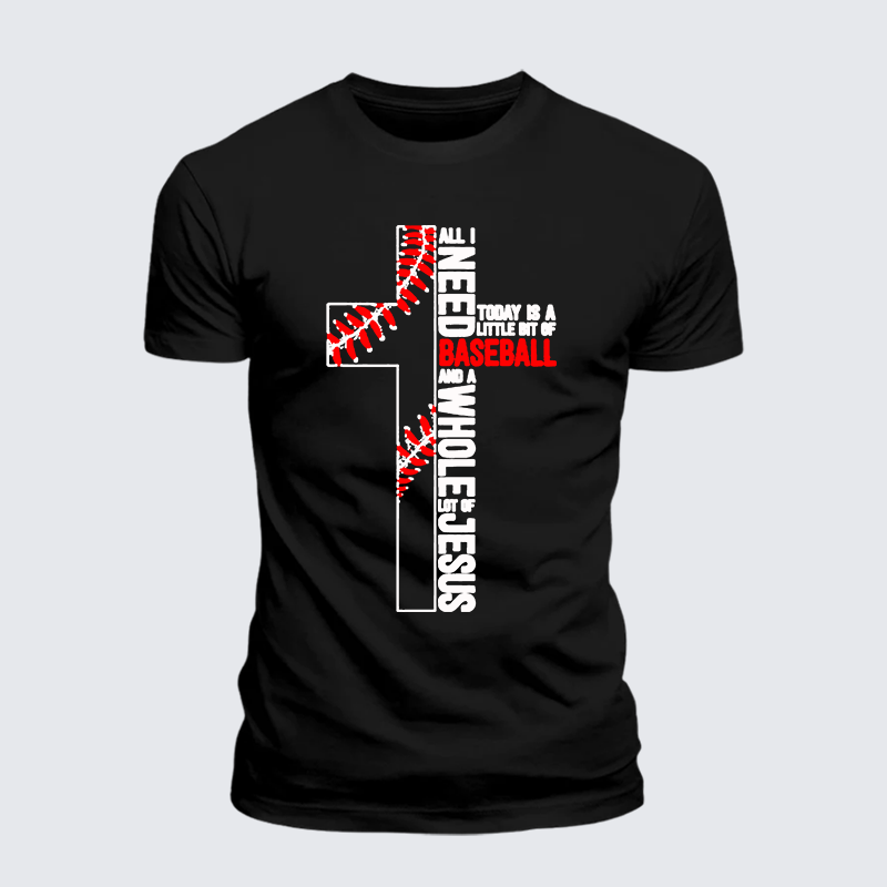 Man Of God Husband Dad Jesus God Christian Cotton T-Shirt