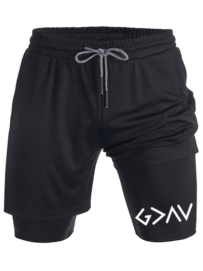 God Is Greater Than The Highs And Lows Christian Performance Shorts