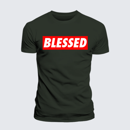 Blessed Jesus God Christian Premium Mercerized Cotton Tee