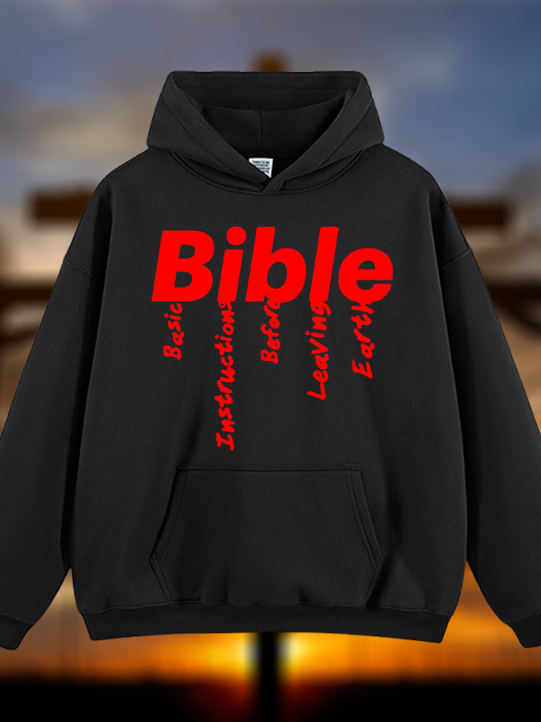Bible Jesus God Christian Plush Fleece-Lined Hoodie