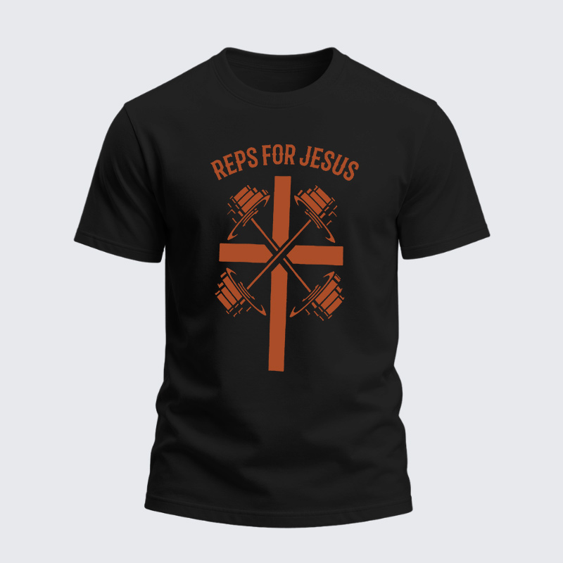 Heavyweight Cotton Tee - Reps For Jesus