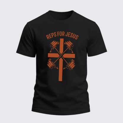 Heavyweight Cotton Tee - Reps For Jesus