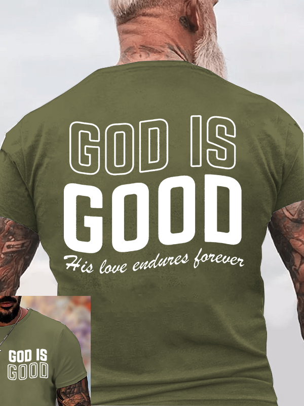 God Is Good Jesus God Christian Cotton T-Shirt