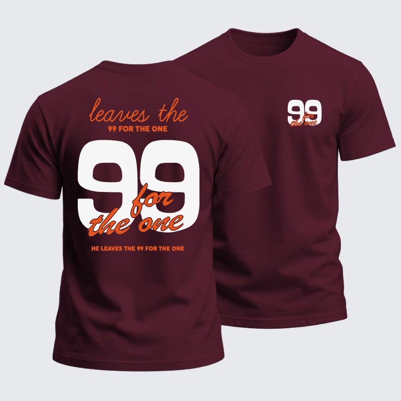 Heavyweight Cotton Tee - Leaves The 99 For The One
