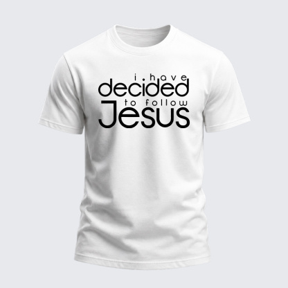 Heavyweight Cotton Tee - I have decided to follow Jesus