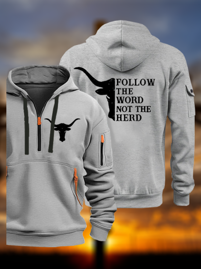 Follow The Word Jesus God Christian Zipper Hoodies