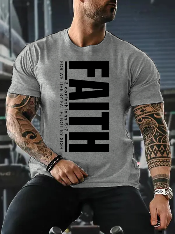 Christmas Faith Jesus God Christian Cotton T-Shirt