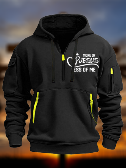 More Of Jesus Less Of Me Jesus God Christian Zipper Hoodies