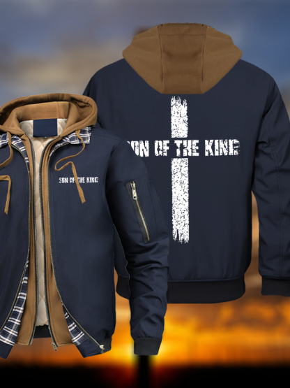 Son Of The King Warm Hooded Bomber Jacket