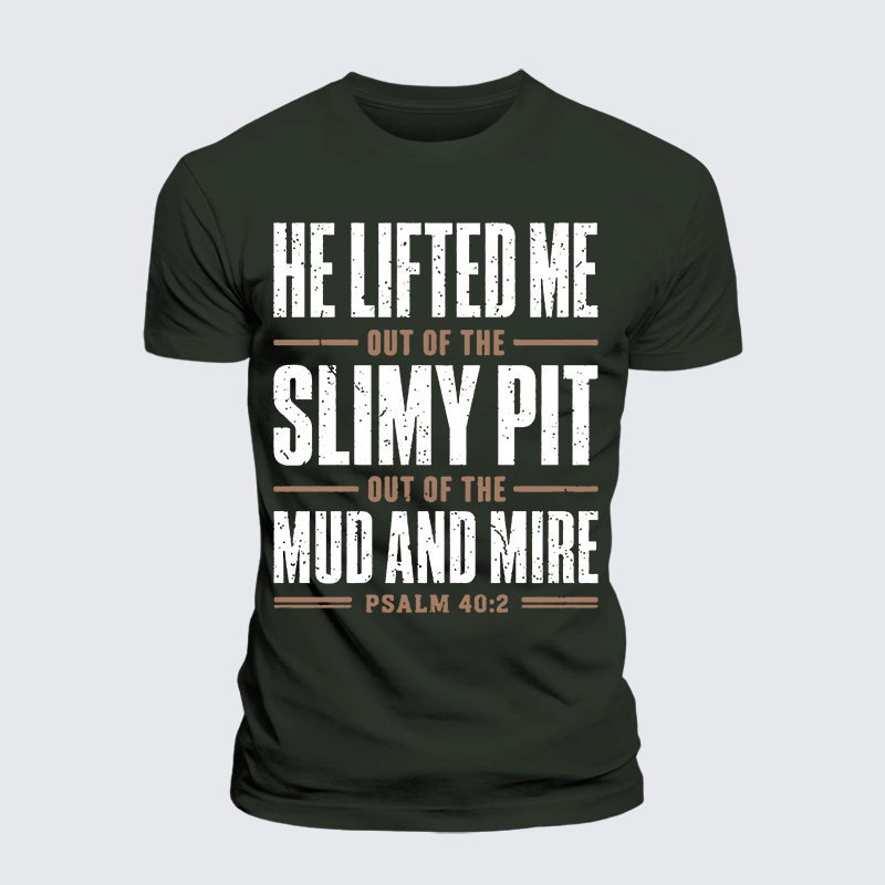 Lifted By Grace Jesus God Christian Premium Mercerized Cotton Tee