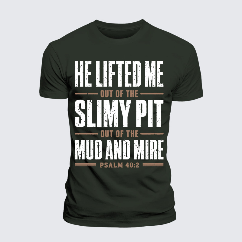 Lifted By Grace Jesus God Christian Premium Mercerized Cotton Tee