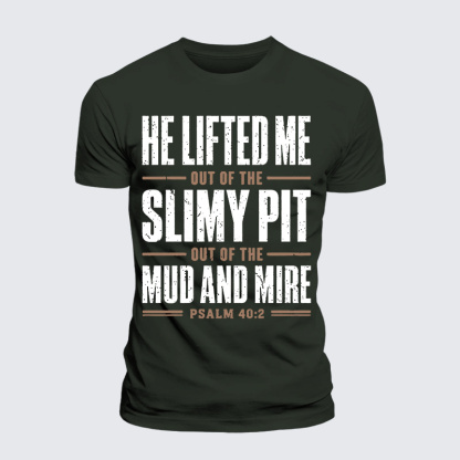 Lifted By Grace Jesus God Christian Premium Mercerized Cotton Tee