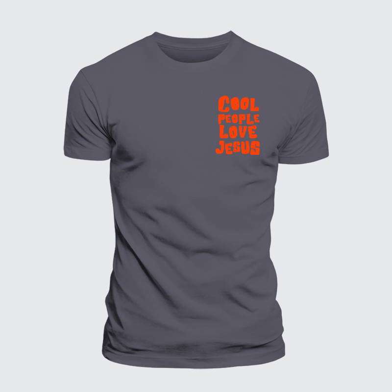 Cool People Love Jesus Jesus God Christian Premium Mercerized Cotton Tee