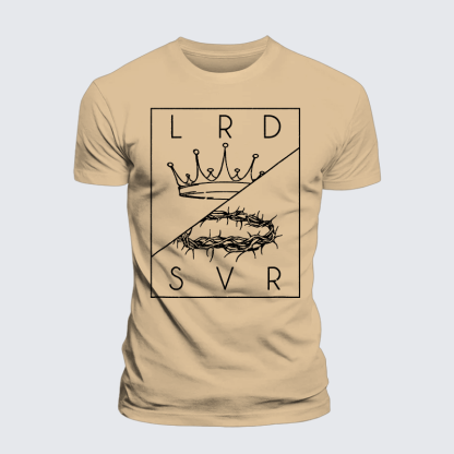 Lord Savior Jesus God Christian Premium Mercerized Cotton Tee
