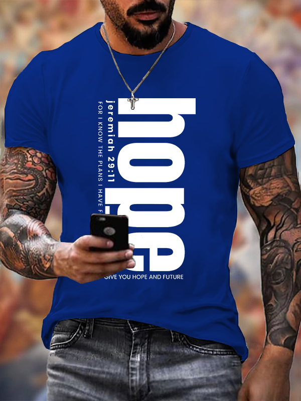 Hope Jesus God Christian Cotton T-Shirt