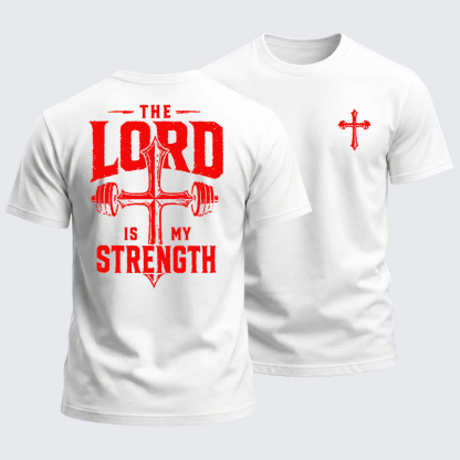 Heavyweight Cotton Tee - The Lord Is My Strength