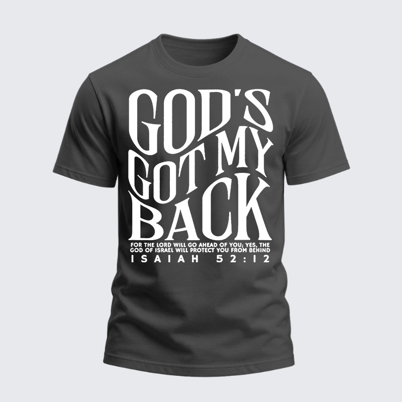Man Of God Husband Dad Jesus God Christian Cotton T-Shirt