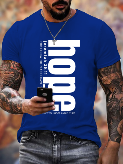 Hope Jesus God Christian Cotton T-Shirt