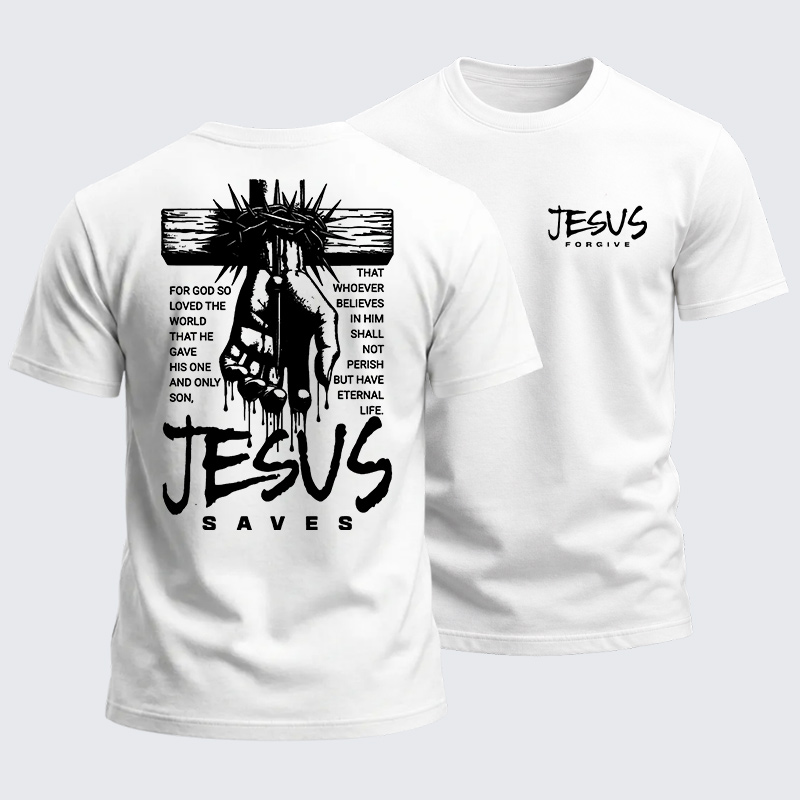 [Copy]Heavyweight Cotton Tee - Jesus Forgive