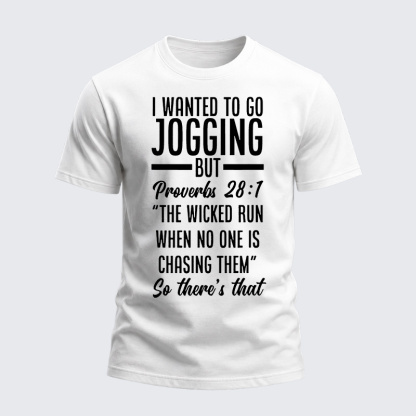 Heavyweight Cotton Tee - Bible Verse Proverbs 28:1
