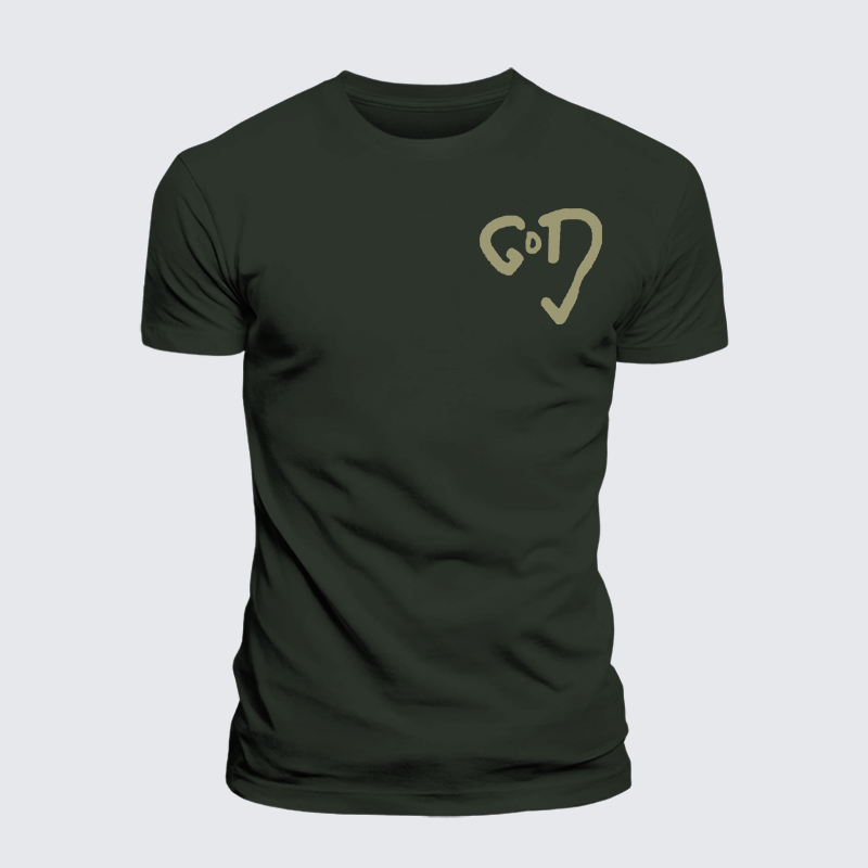 The God Jesus God Christian Premium Mercerized Cotton Tee