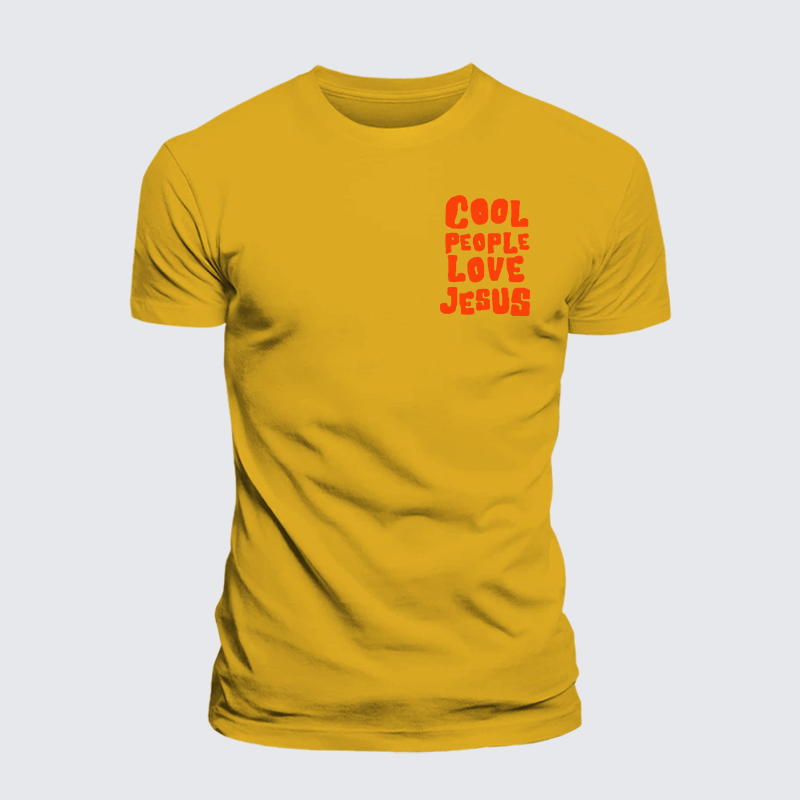 Cool People Love Jesus Jesus God Christian Premium Mercerized Cotton Tee