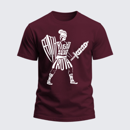 Heavyweight Cotton Tee - Put on The Full Armor of God