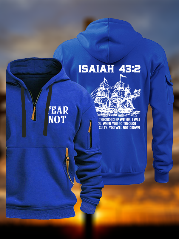 Fear Not Jesus God Christian Zipper Hoodies