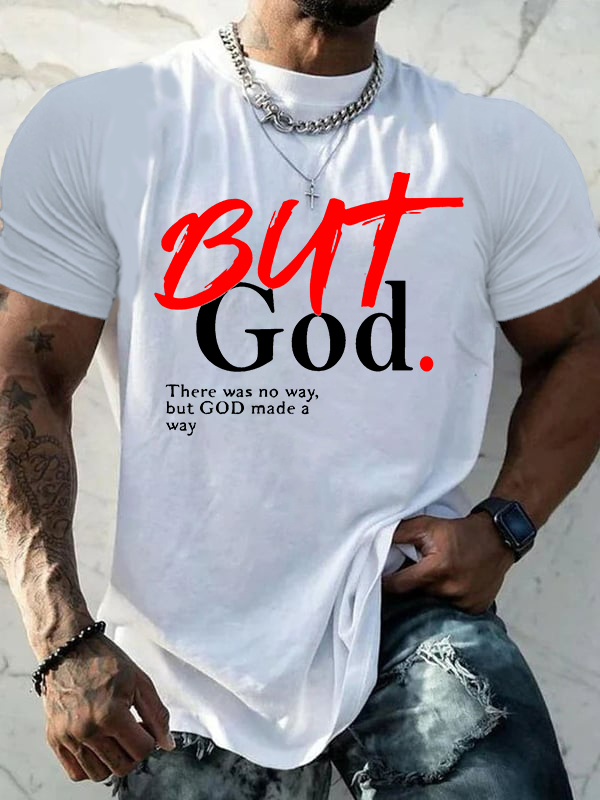 But God Jesus God Christian Cotton T-Shirt