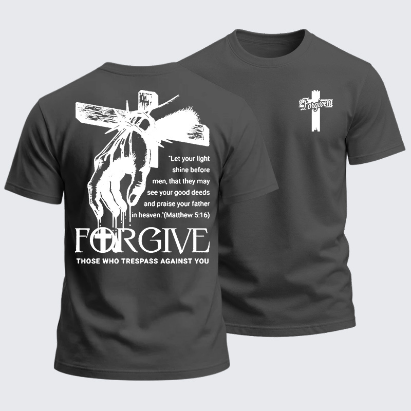 Man Of God Husband Dad Jesus God Christian Cotton T-Shirt