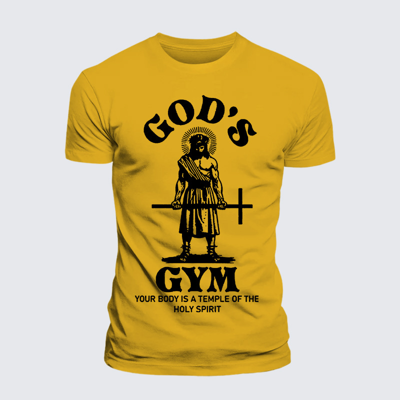 Your Body Is A Temple Of The Holy Spirit Jesus God Christian Premium Mercerized Cotton Tee