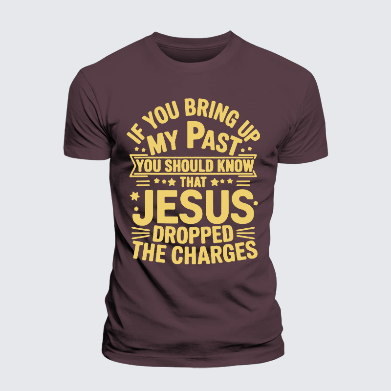 Jesus Dropped Jesus God Christian Premium Mercerized Cotton Tee