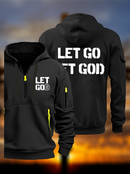 Let Go And Let God Jesus God Christian Zipper Hoodies