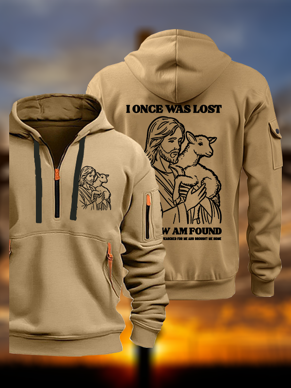 I Once Was Lost But Now Am Found Jesus God Christian Zipper Hoodies