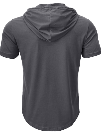 Armor Up Christian Hooded Henley T Shirt