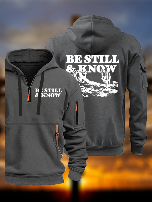 Be Still And Know Jesus God Christian Zipper Hoodies