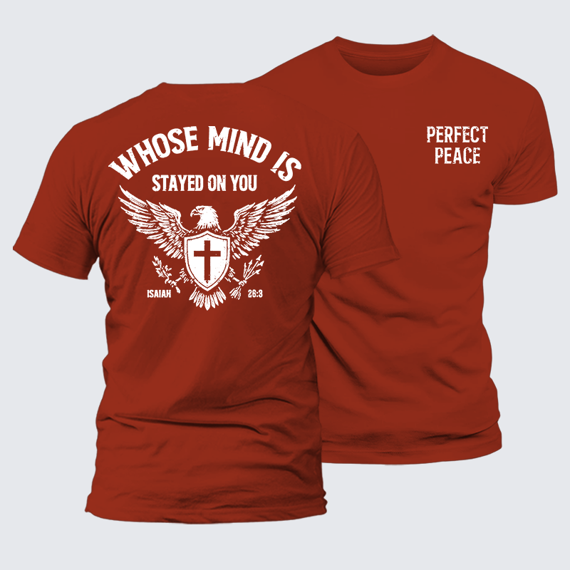 Perfect Peace Jesus God Christian Premium Mercerized Cotton Tee