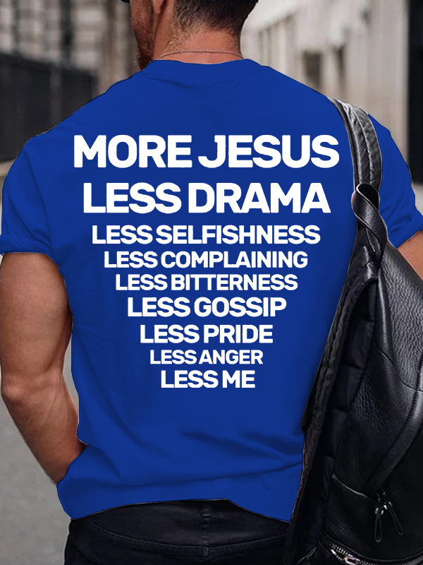 More Jesus Jesus God Christian Cotton T-Shirt